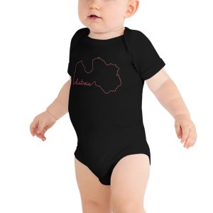 Zīdaiņu body ar īsām piedurknēm “Latvia”