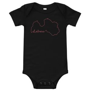 Zīdaiņu body ar īsām piedurknēm “Latvia”
